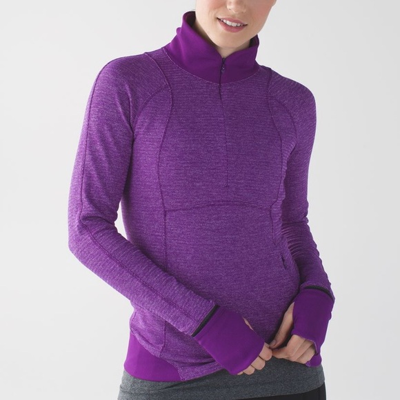 Lululemon Athletica Purple Performance Jacket with High Collar - Picture 6 of 10